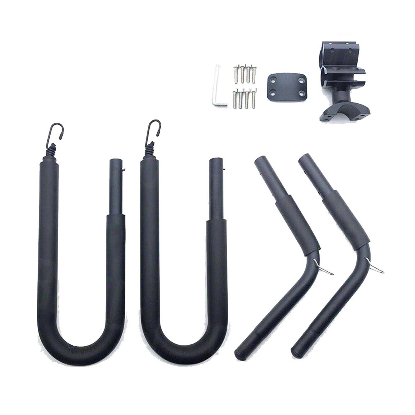 Surfboard Bicycle Carrier Side Mounted Rack for Longboard and Kiteboard - 20kg