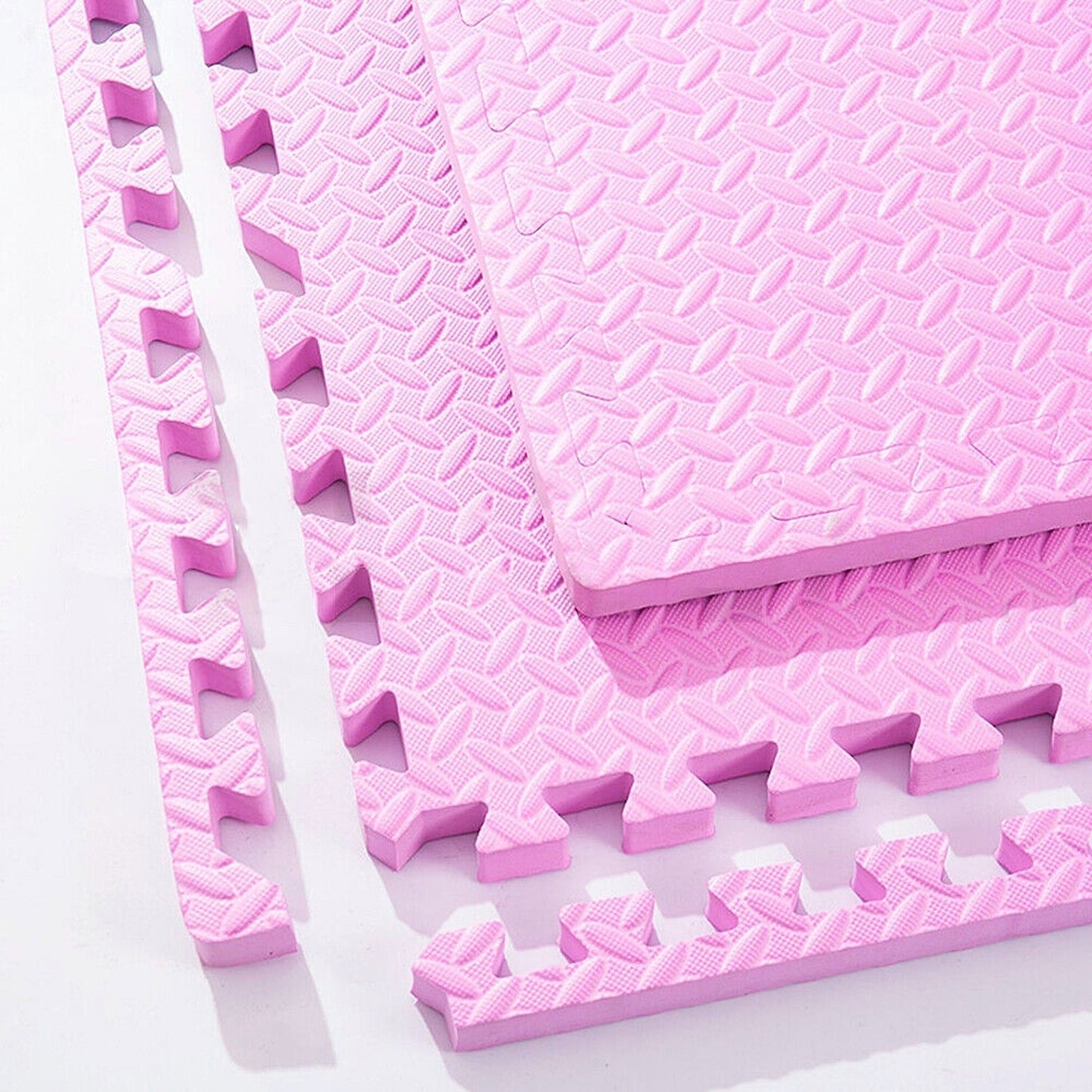 4pcs Gym Floor Mats EVA Foam Interlocking Heavy Duty Puzzle