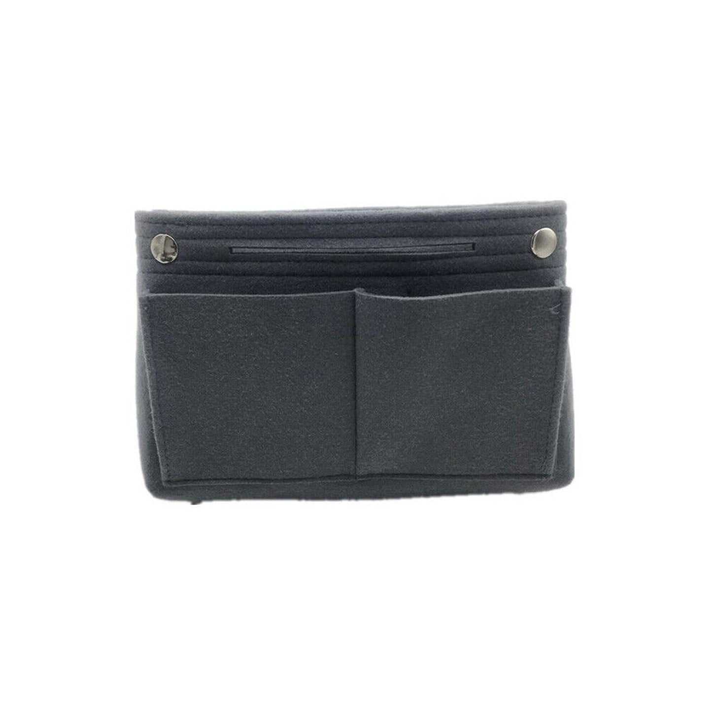 Dark Grey Women Handbag Felt Bag Tote Insert Liner Purse Pouch