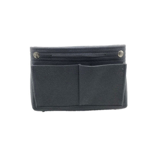 Dark Grey Women Handbag Felt Bag Tote Insert Liner Purse Pouch
