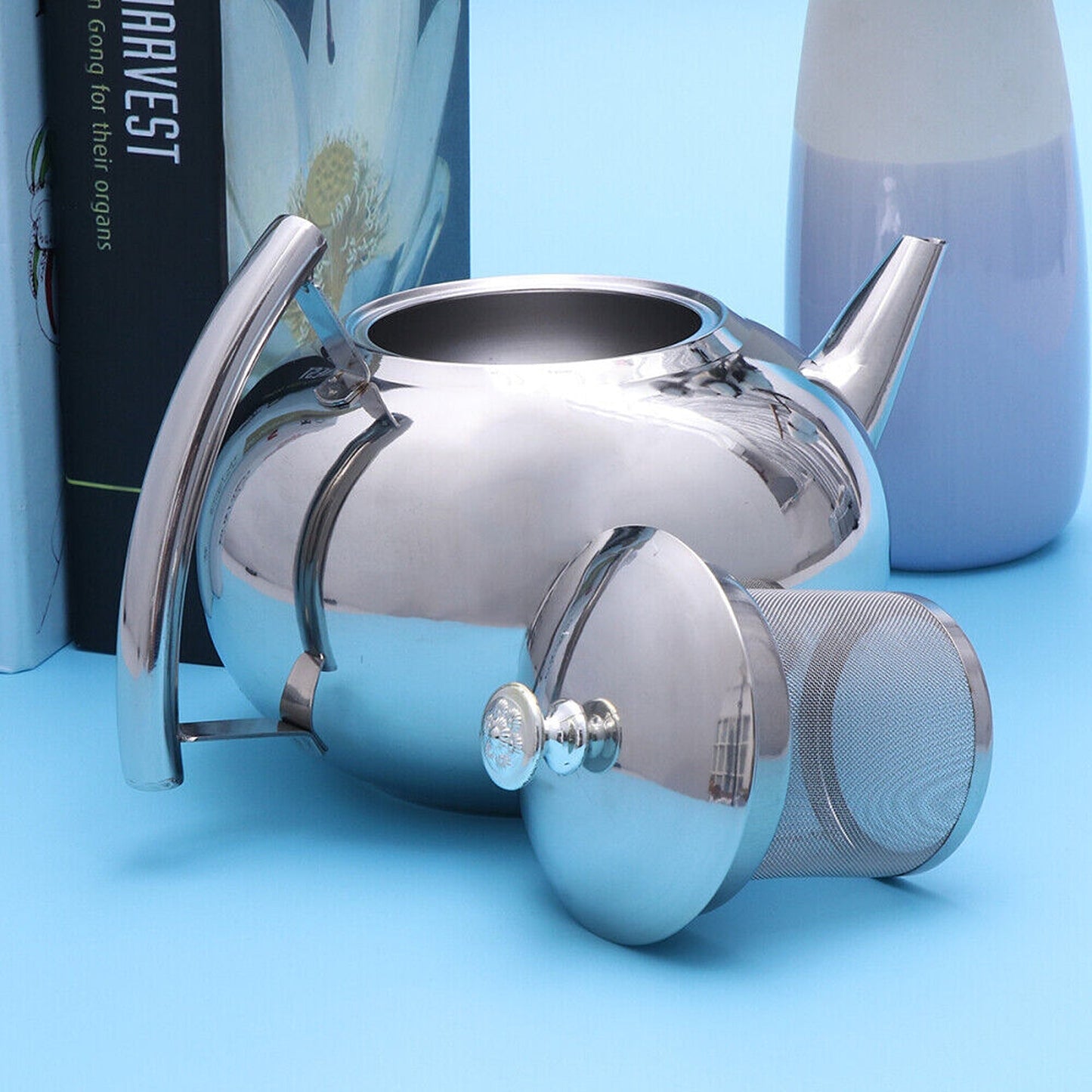 Stylish Modern Teapot with Stainless Infuser 2L