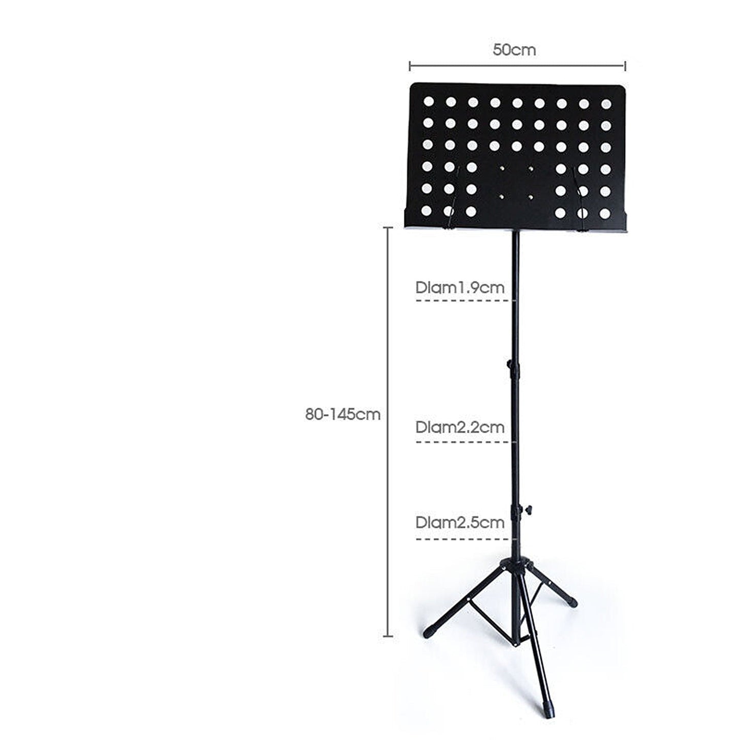 Heavy Duty Adjustable Folding Music Sheet Stand Professional Stage
