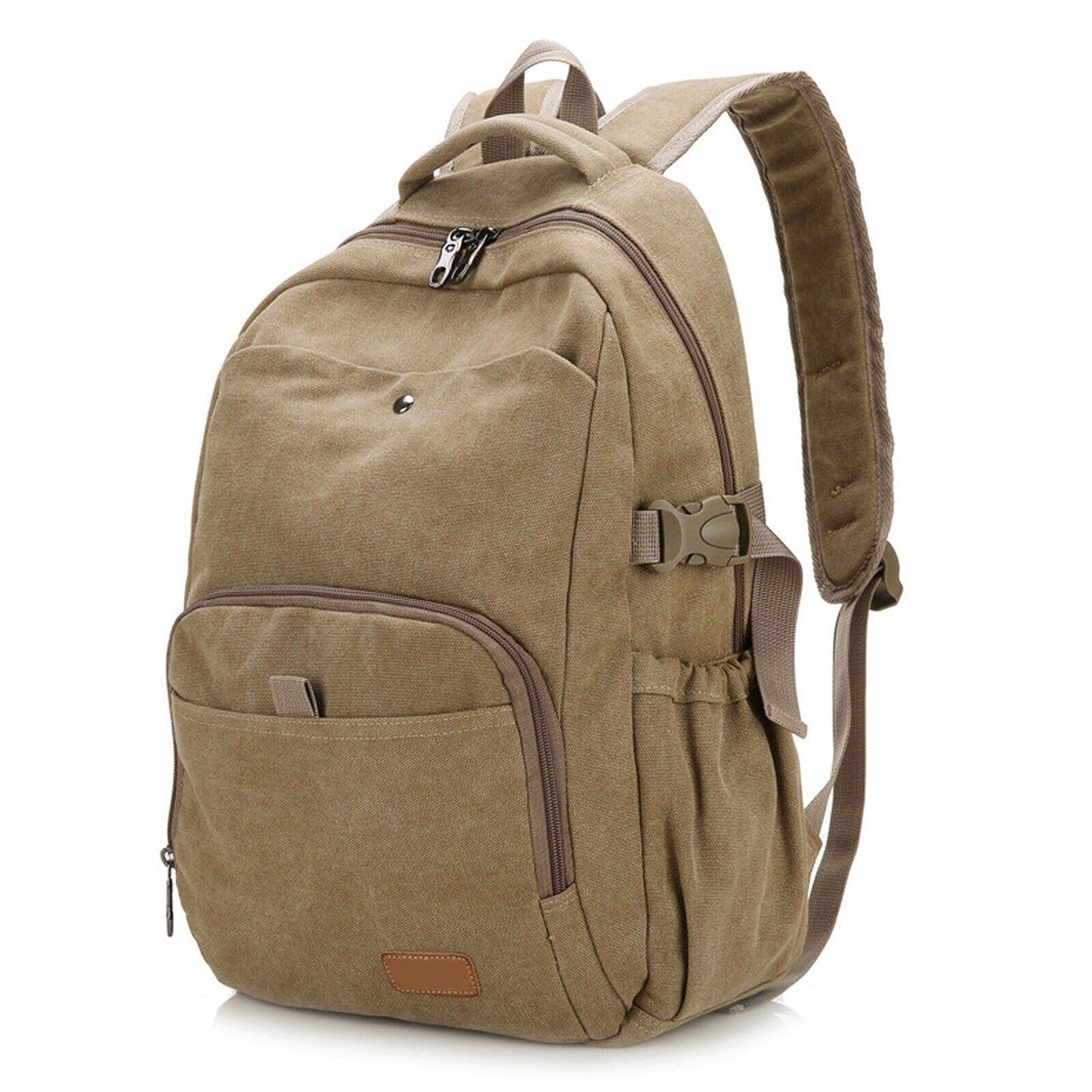 Large Canvas Backpack for Laptops School Travel Bag for Men and Women