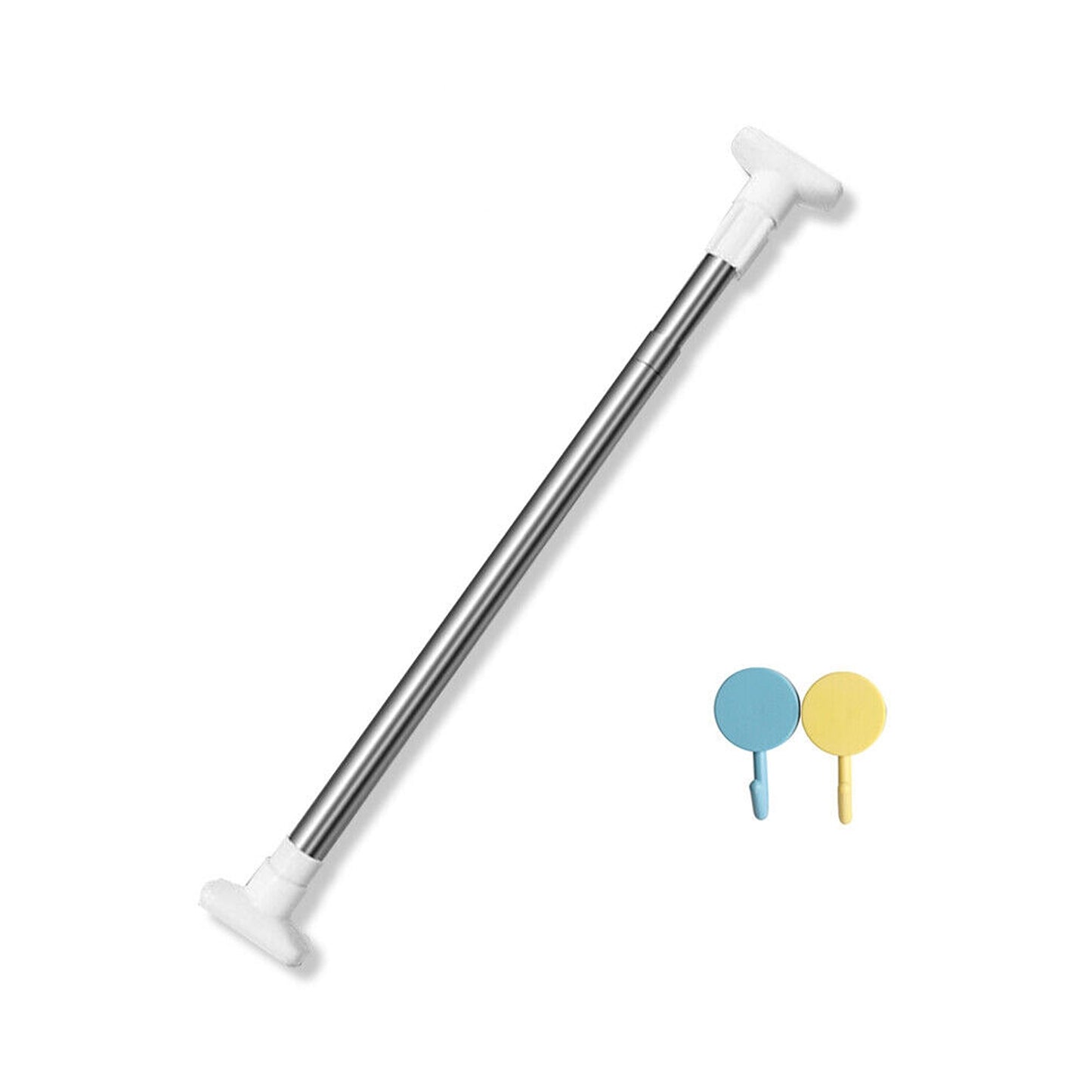 Adjustable Tension Curtain Rod Extendable for Showers and Closets