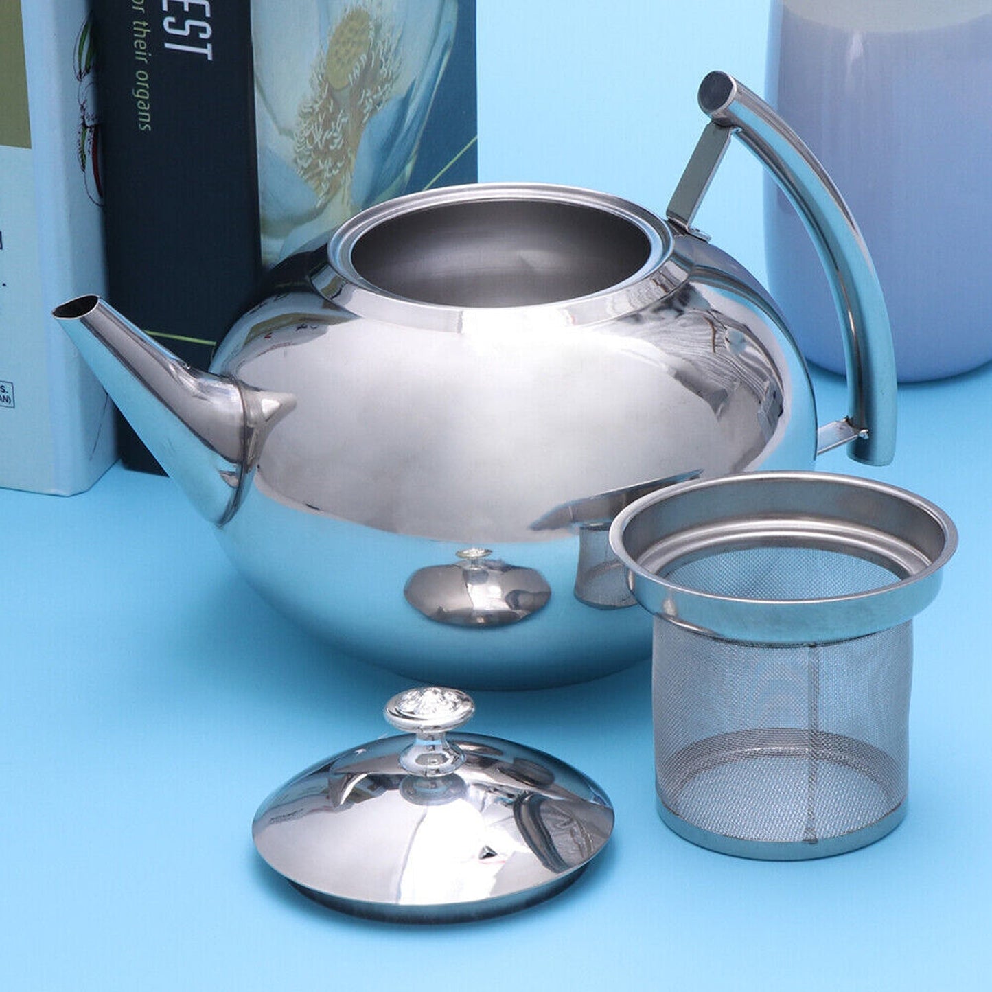 Stylish Modern Teapot with Stainless Infuser 2L