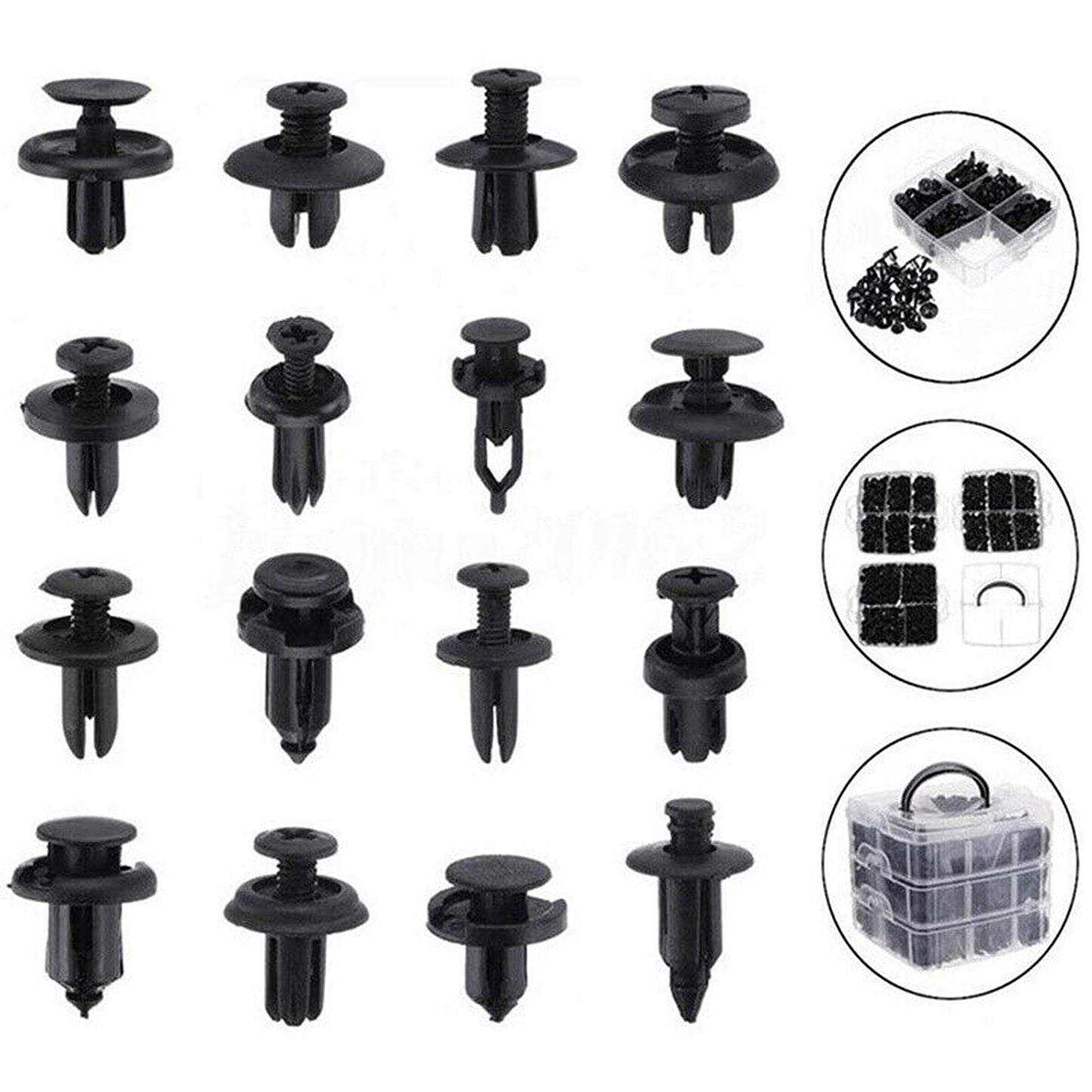 626pcs Auto Panel Bumper Plastic Fastener Retainer Car Trim Body Clips Kit Rivets