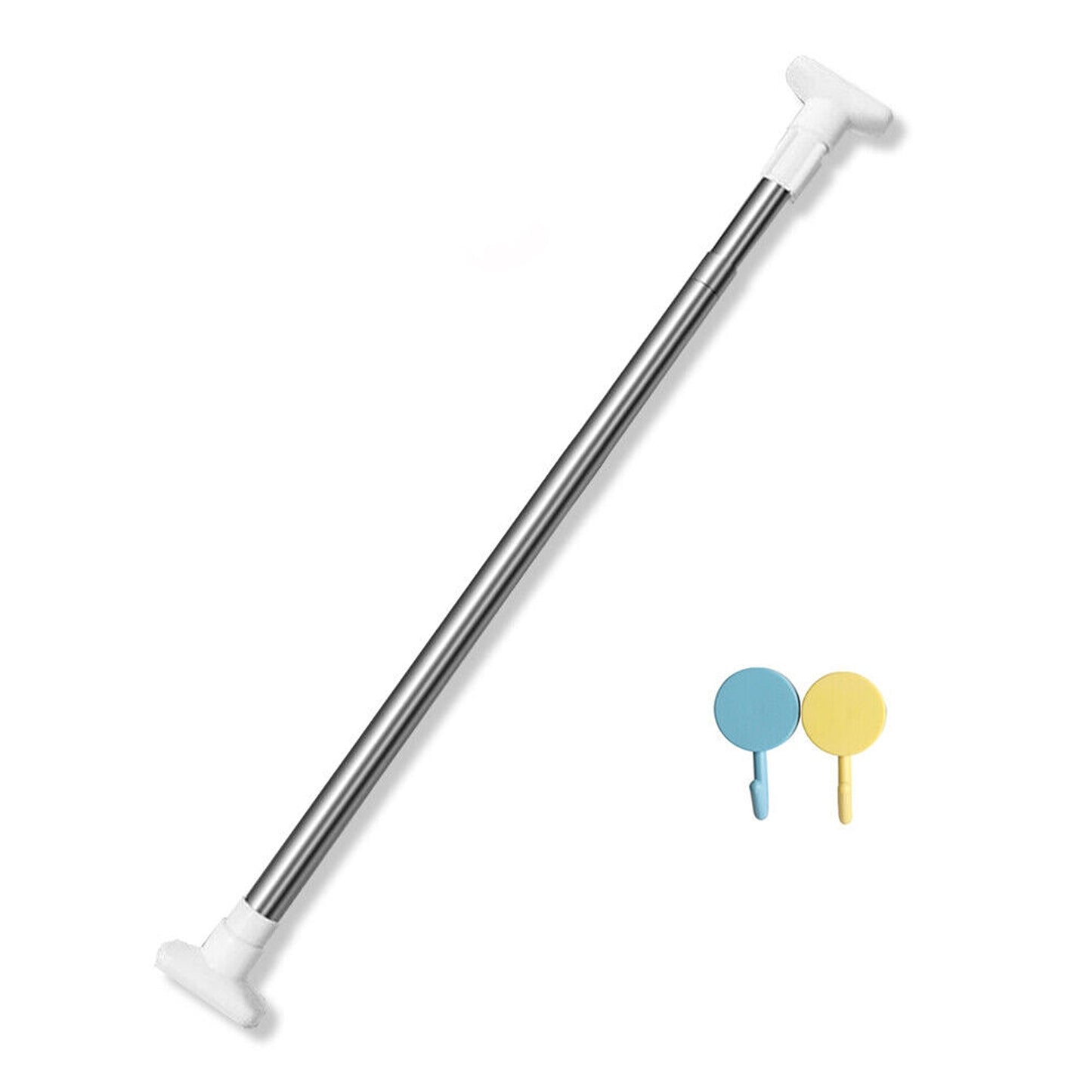 Adjustable Tension Curtain Rod Extendable for Showers and Closets