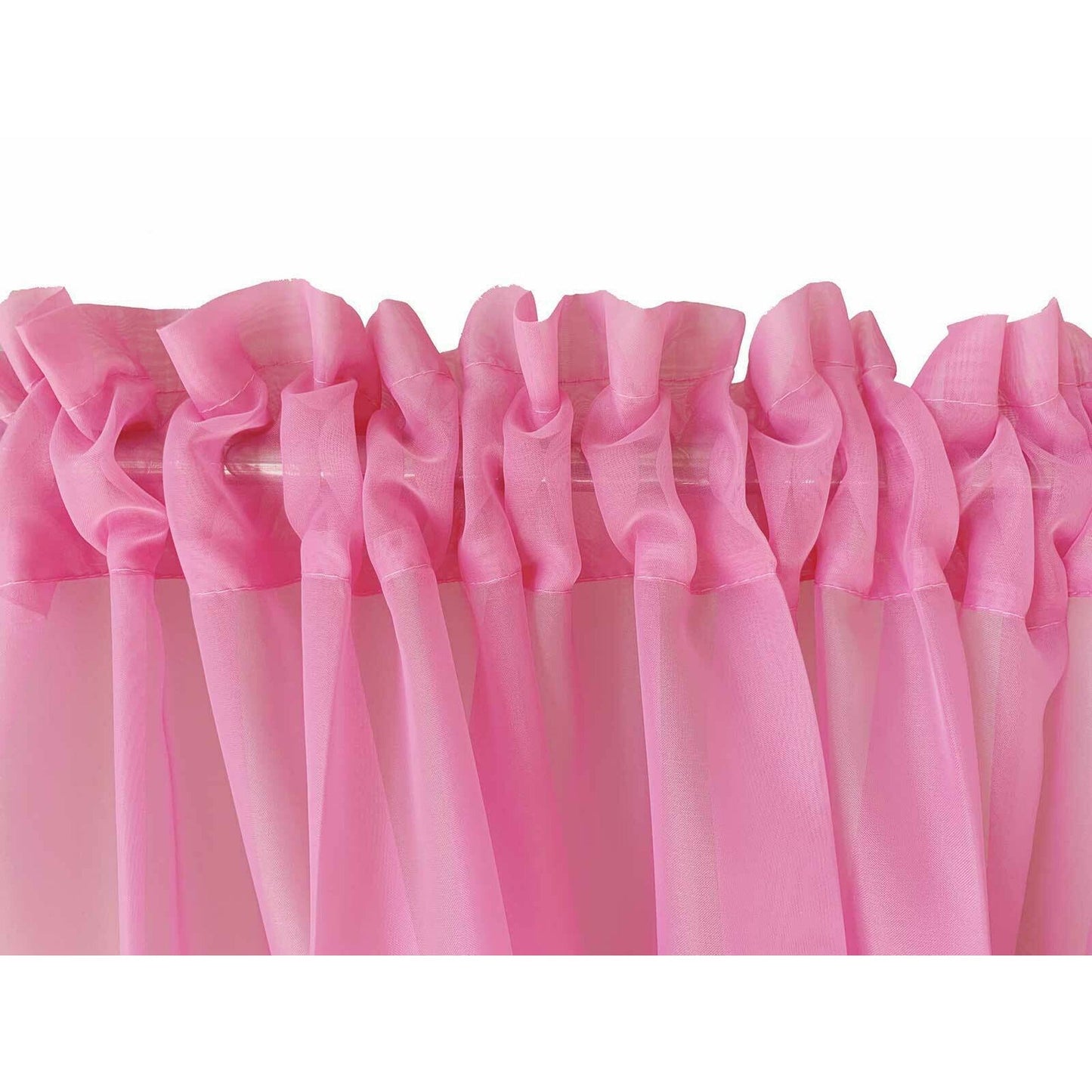 Organza Voile Sheer Curtain with Rod Pocket for Window Draping