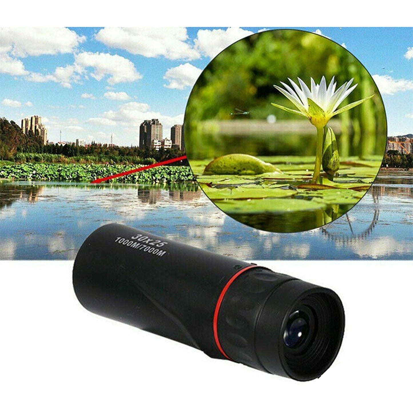 Compact HD Monocular Telescope for Camping and Travel
