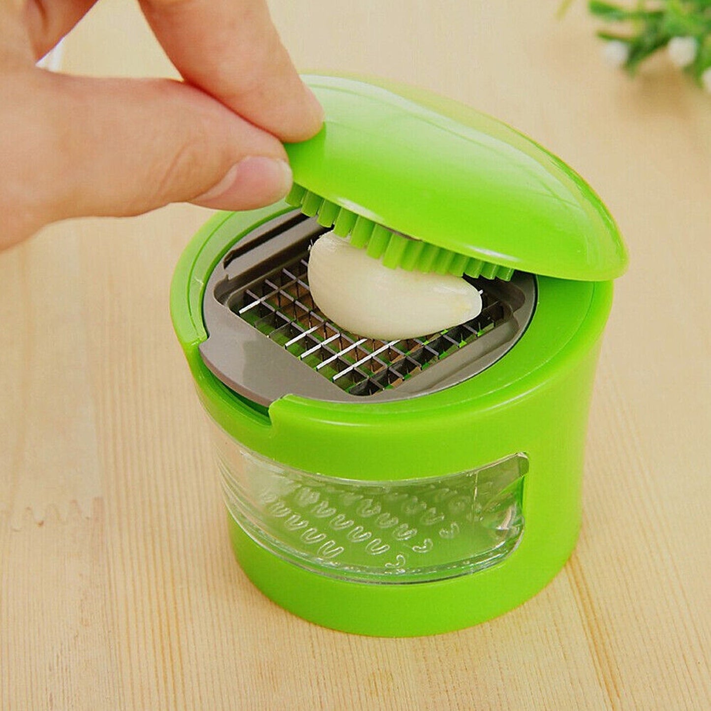 Garlic Press Crusher Stainless Steel Mincer and Peeler Kitchen Tool