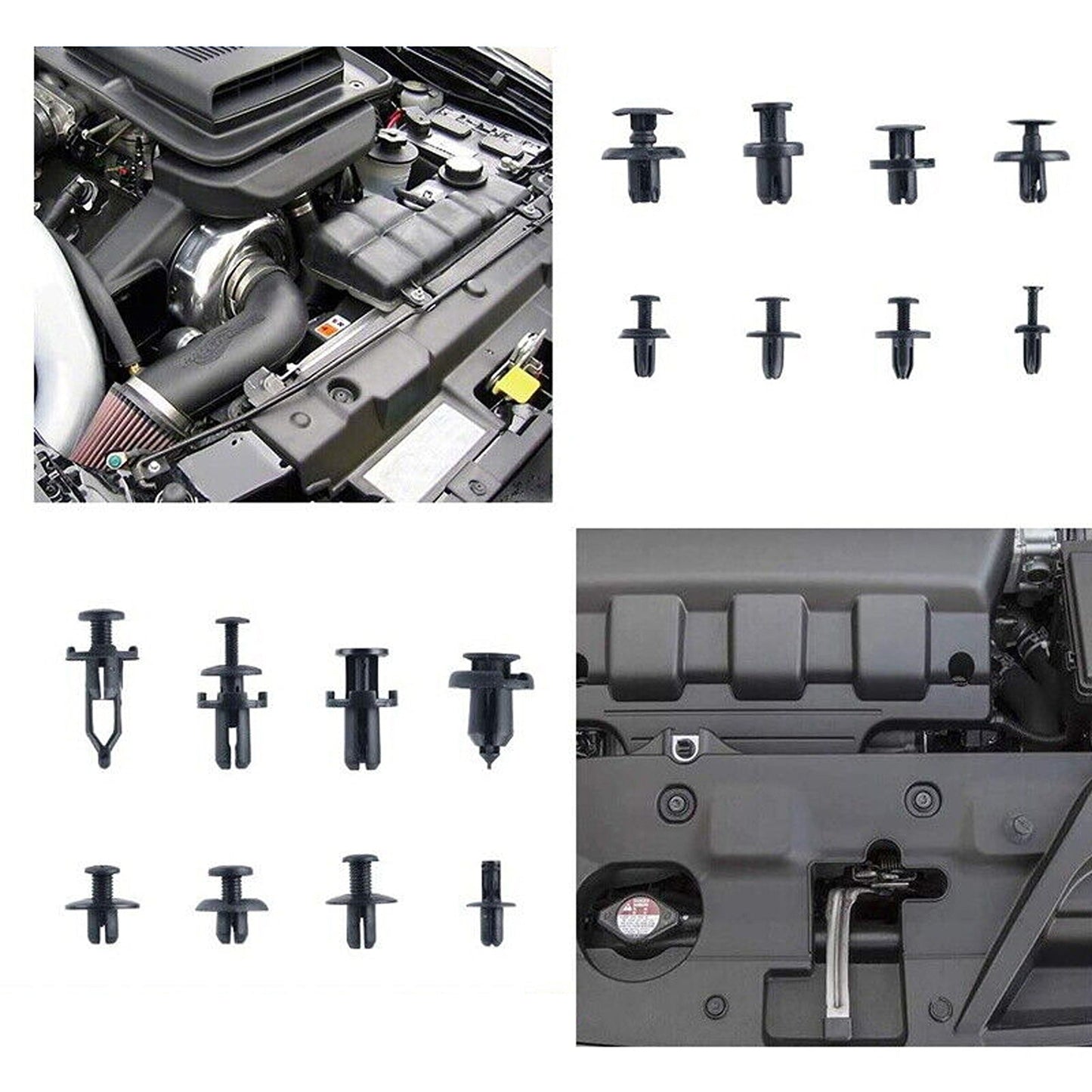 626pcs Auto Panel Bumper Plastic Fastener Retainer Car Trim Body Clips Kit Rivets