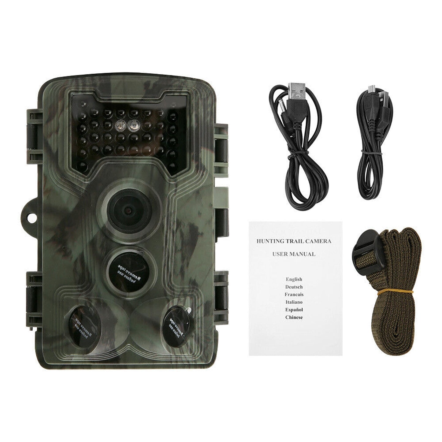 Trail Camera with 36MP Resolution and 1080P Night Vision