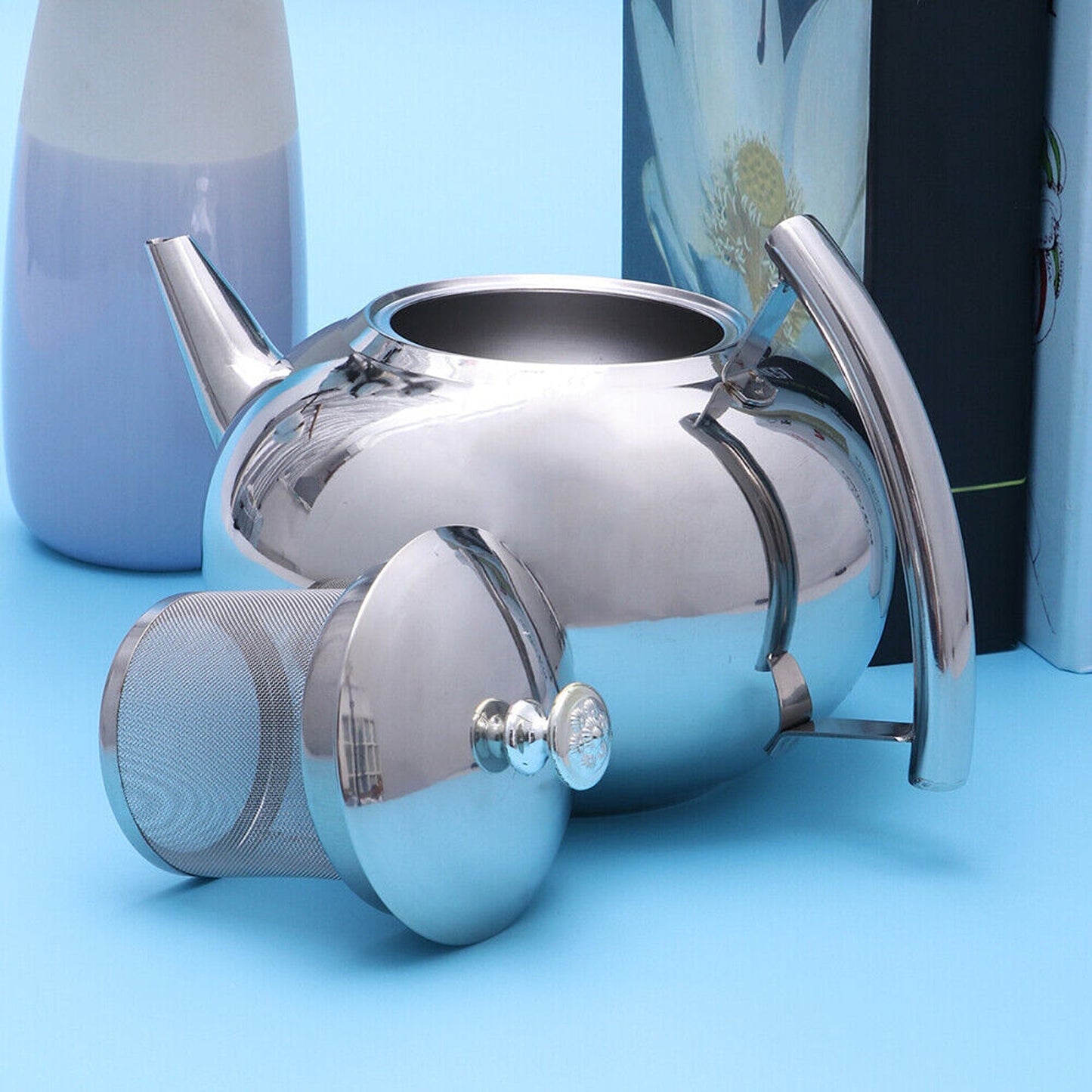 Stylish Modern Teapot with Stainless Infuser 2L