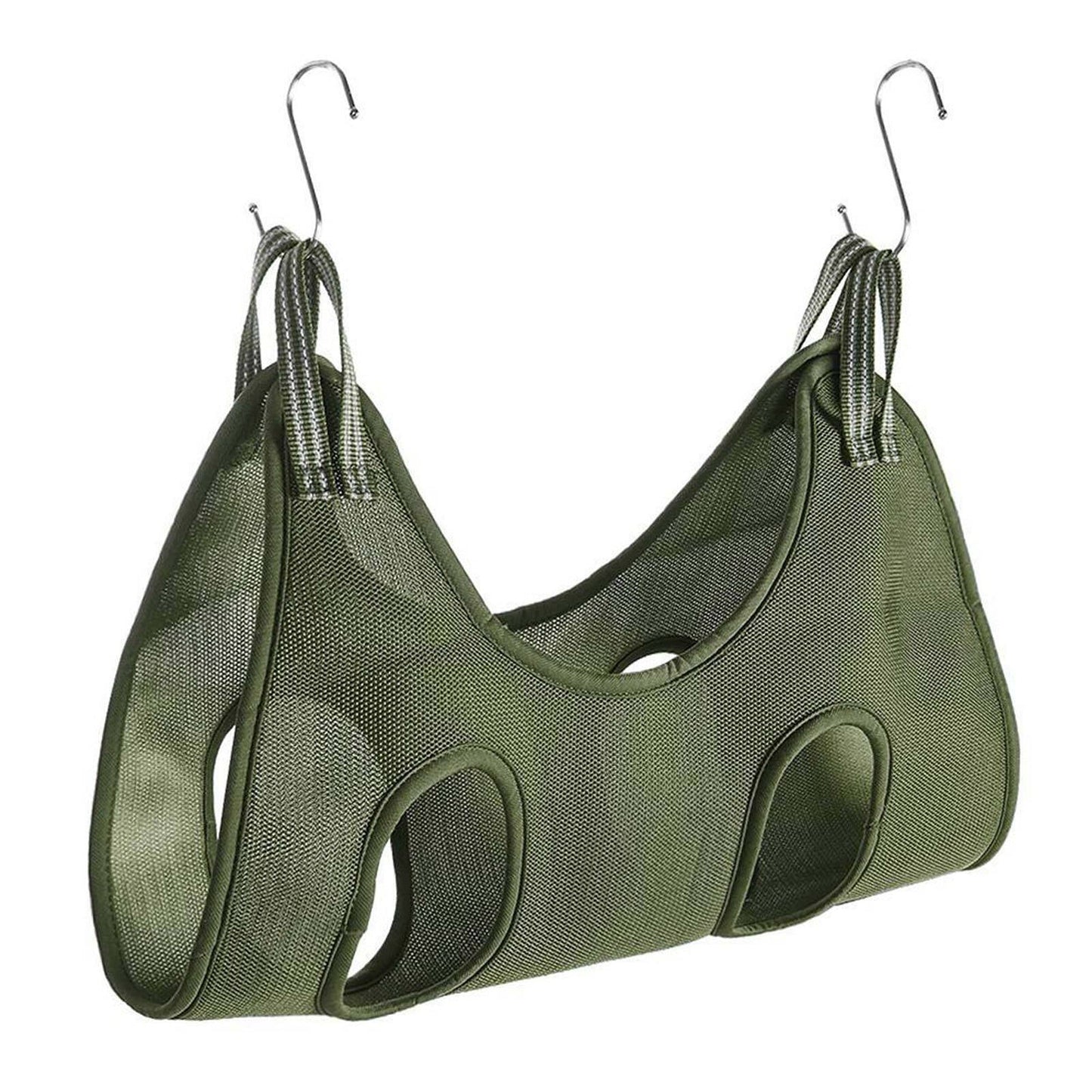 Green Pet Grooming Hammock Sling Bathing and Nail Trimming Bag