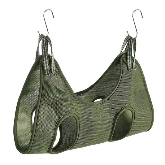 Green Pet Grooming Hammock Sling Bathing and Nail Trimming Bag