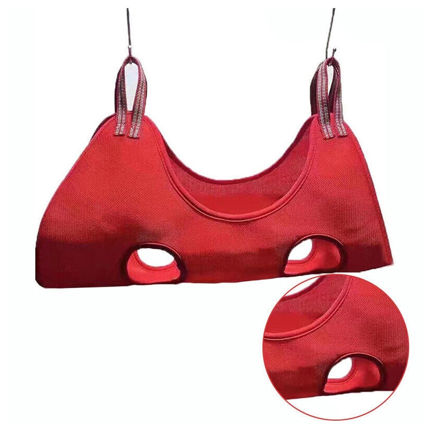 Red Pet Grooming Hammock Sling for Dogs and Cats Nail Care Bathing Bag