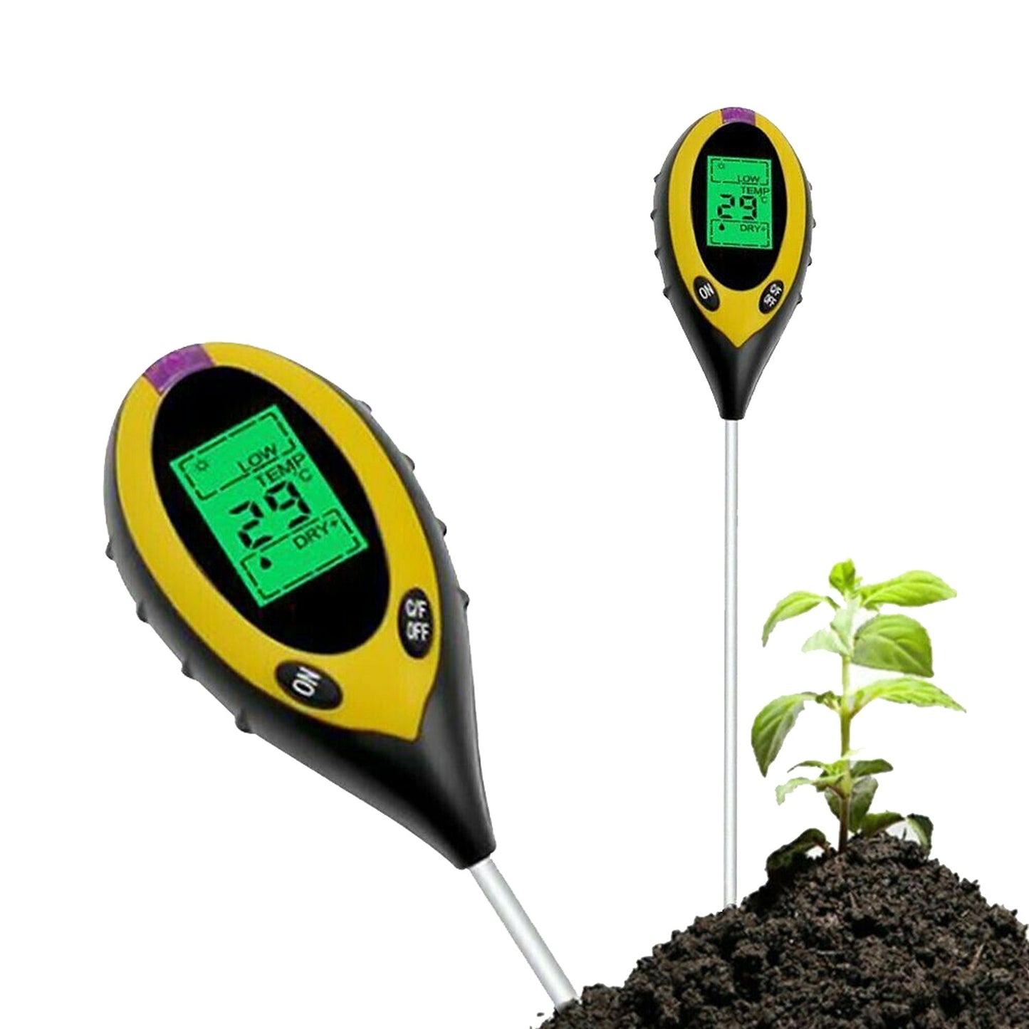4-in-1 Soil PH Tester Moisture Sunlight and Light Test Meter for Garden