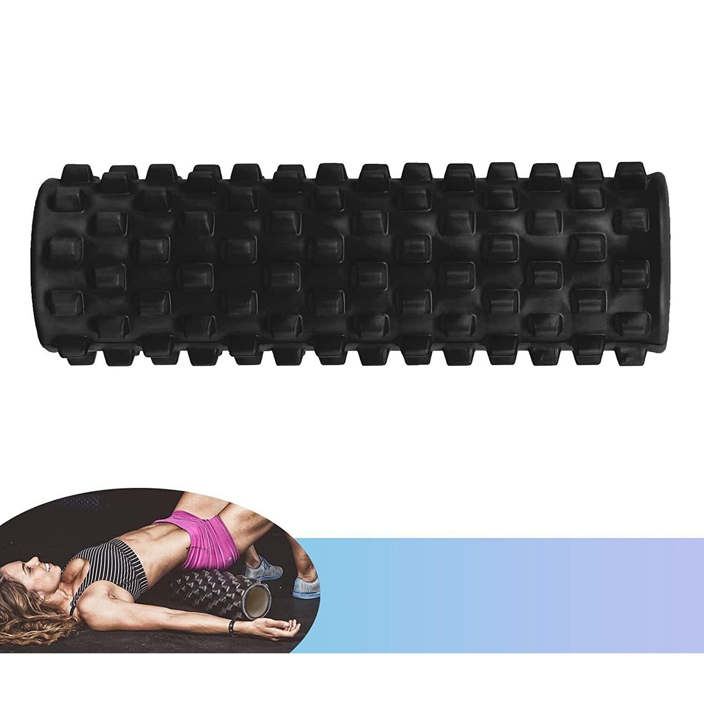 Foam Roller Yoga Set with Massage Ball and Resistance Band