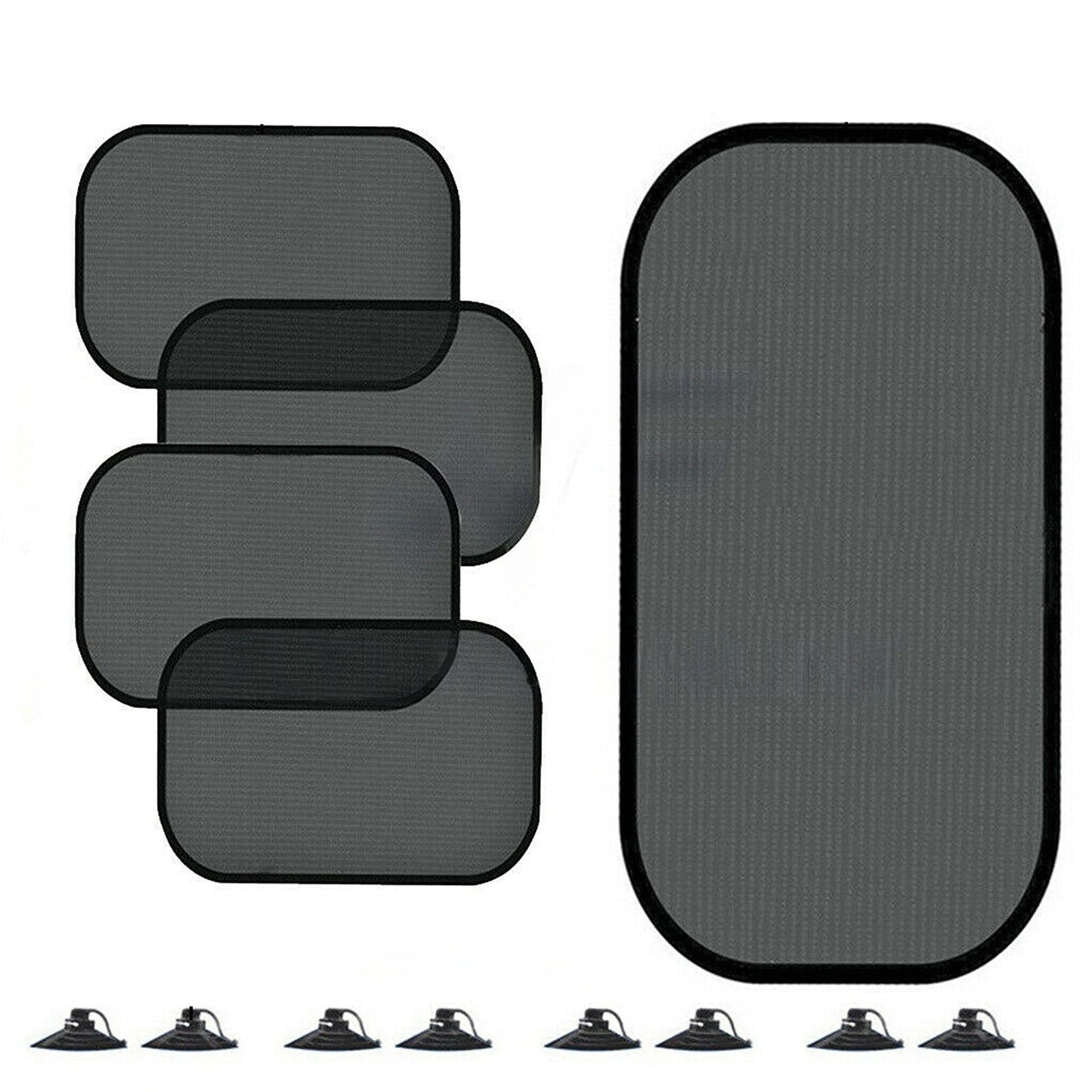 5pcs Car Side and Rear Window Sun Shade Mesh
