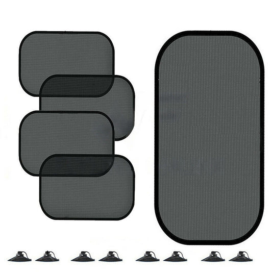 5pcs Car Side and Rear Window Sun Shade Mesh