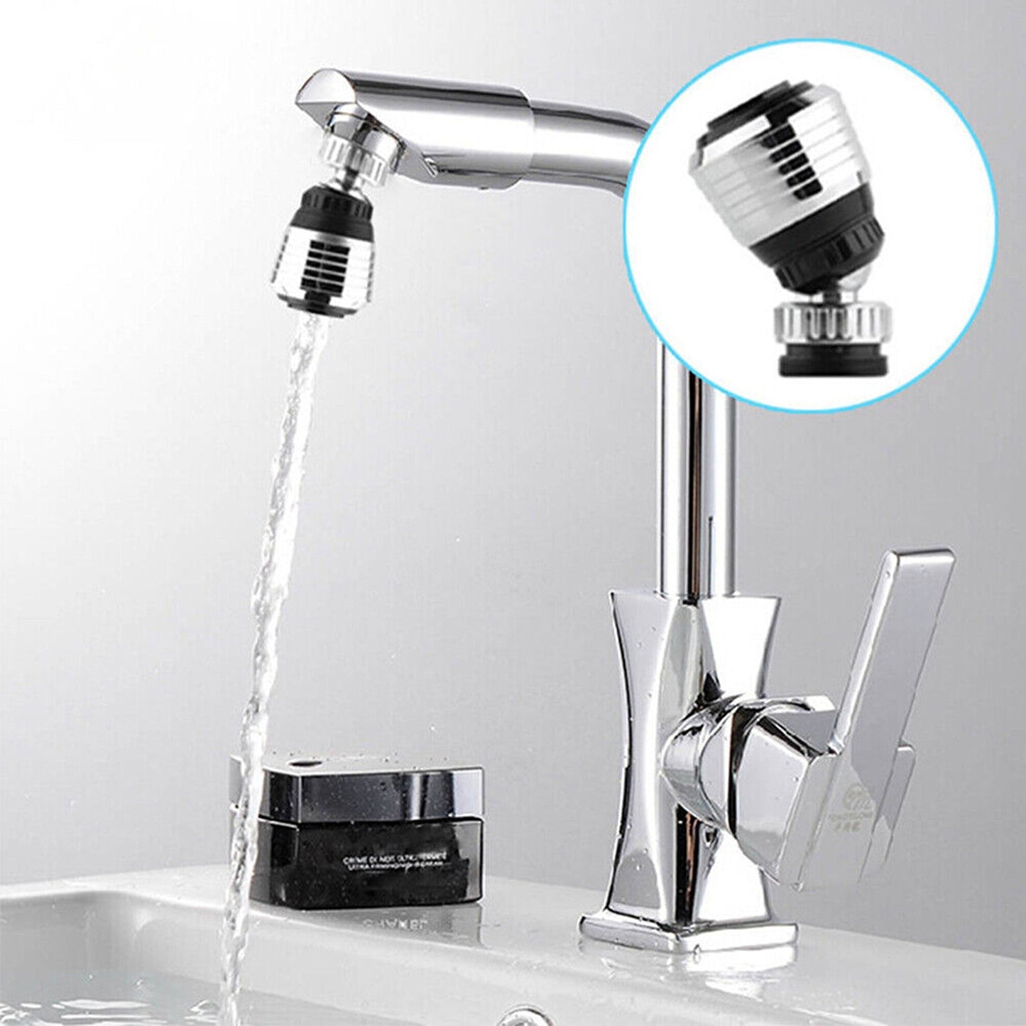 2pcs Water Saving Rotatable Aerator for Tap Swivel Faucet Nozzle