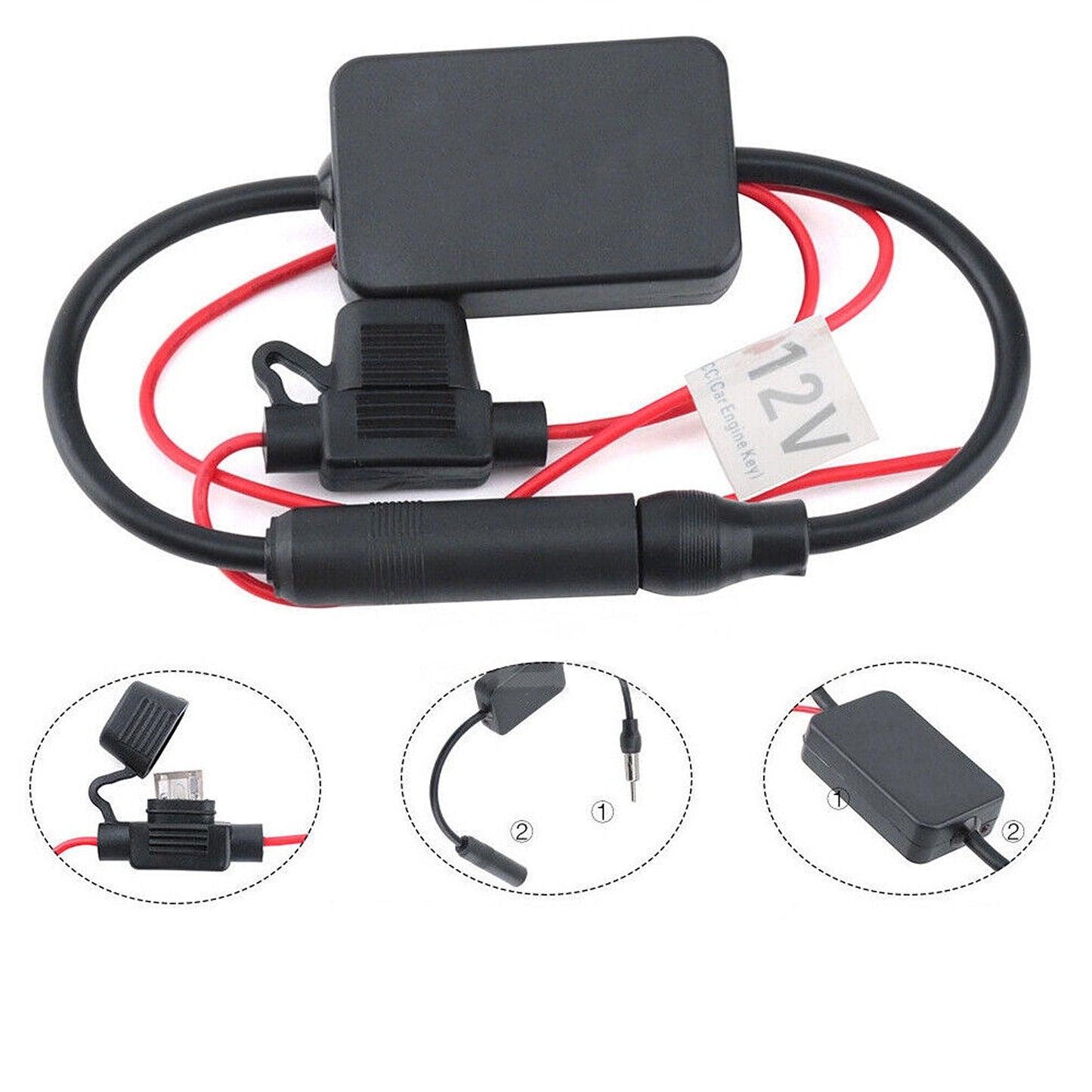 Radio Signal Booster for Auto Car Antenna Amplifier 25db