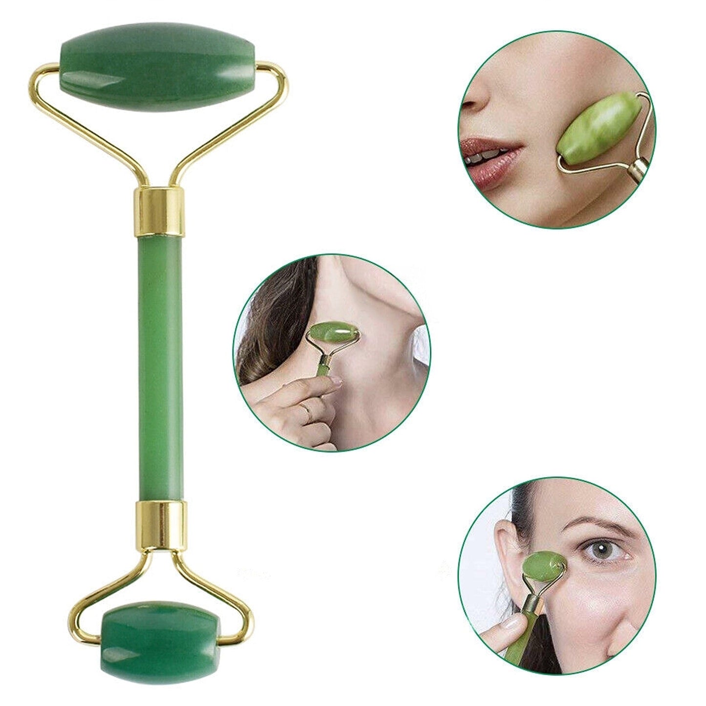 Jade Facial Gua Sha Board Natural Guasha Massager Tool Set