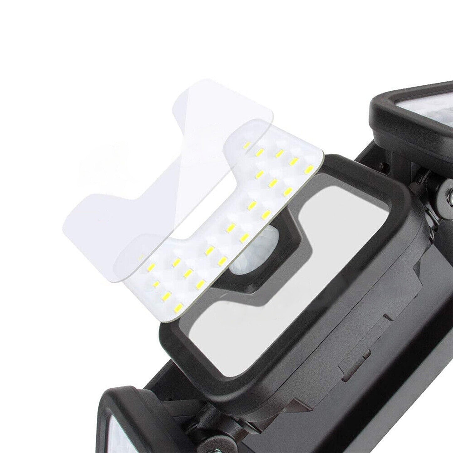 LED Solar Motion Sensor Security Light Outdoor 3 Head Wall Flood Lamp