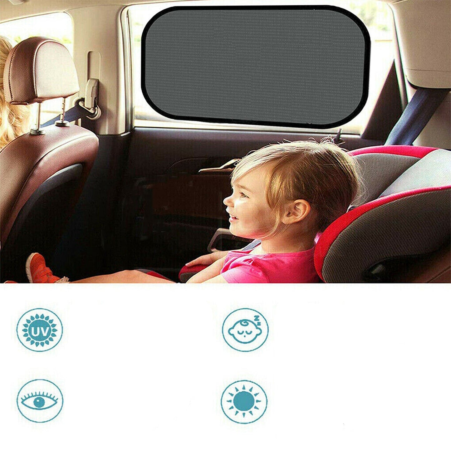 5-Pack UV Protection Mesh Window Sunshade for Cars