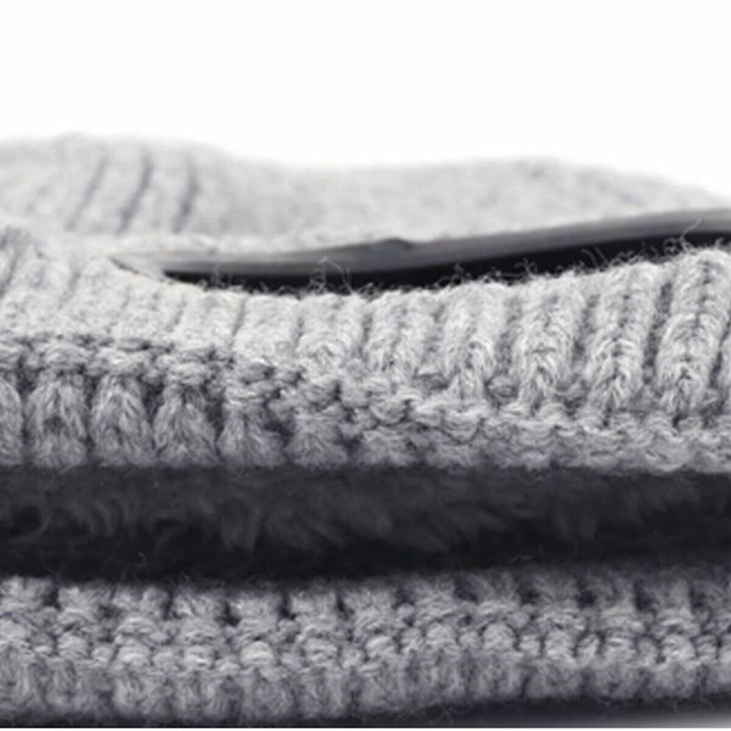 Chunky Beanie Hat for Men and Women Winter Warm Windproof Woolen Knitted Skull Cap