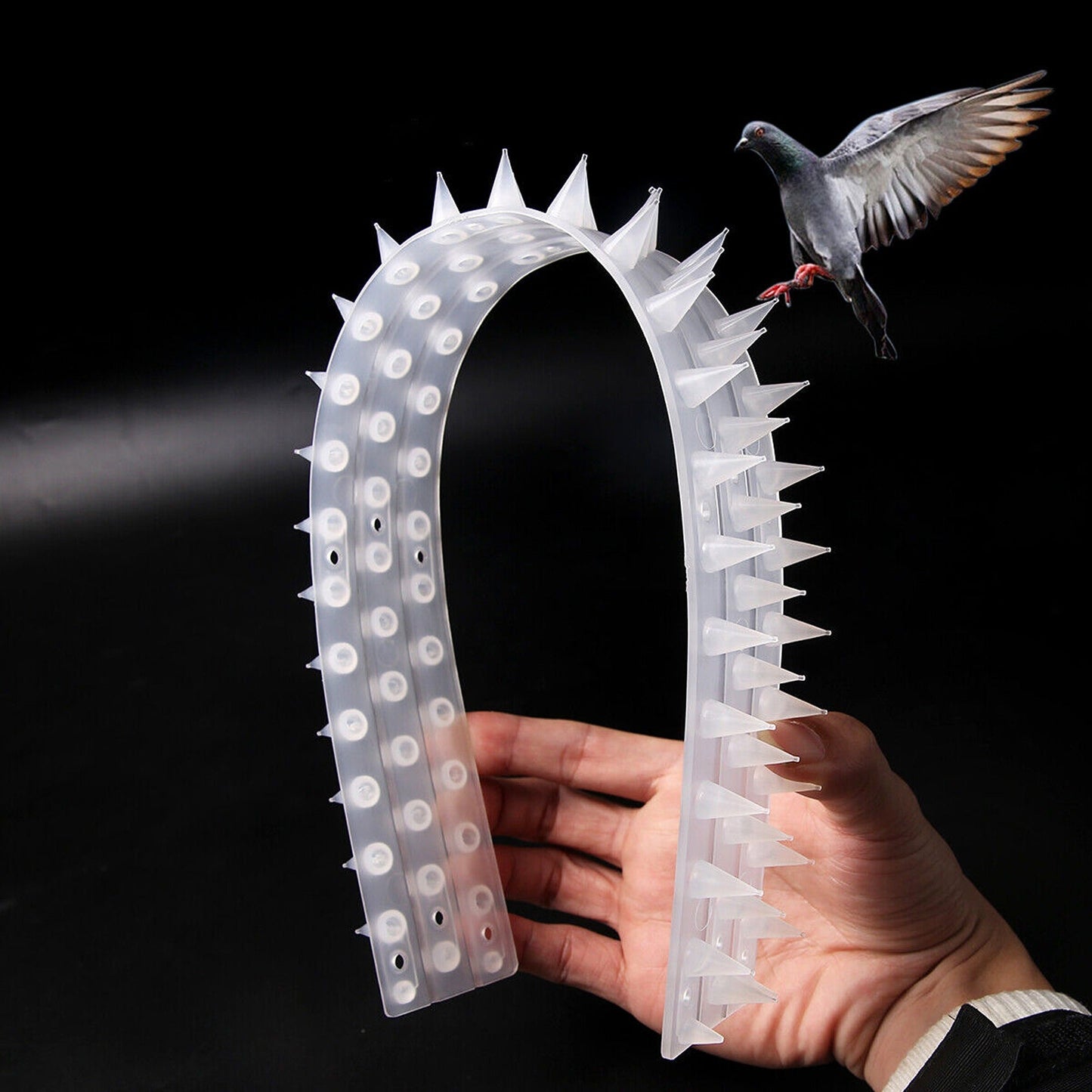 10pcs Bird and Pest Control Spikes Security Spiked Fence for Human Cat and Mouse