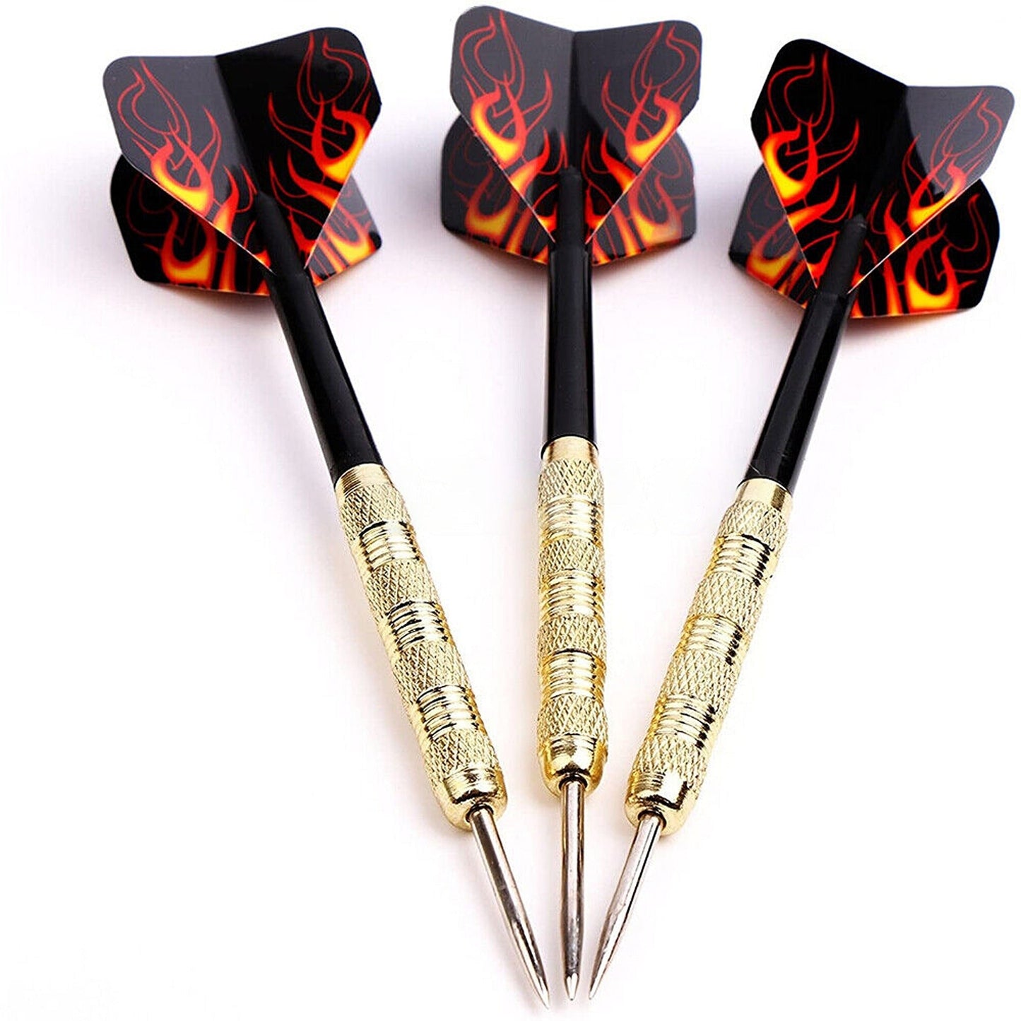15pcs Precision Stainless Steel Darts Steel Tip with Carving Aluminum Flights