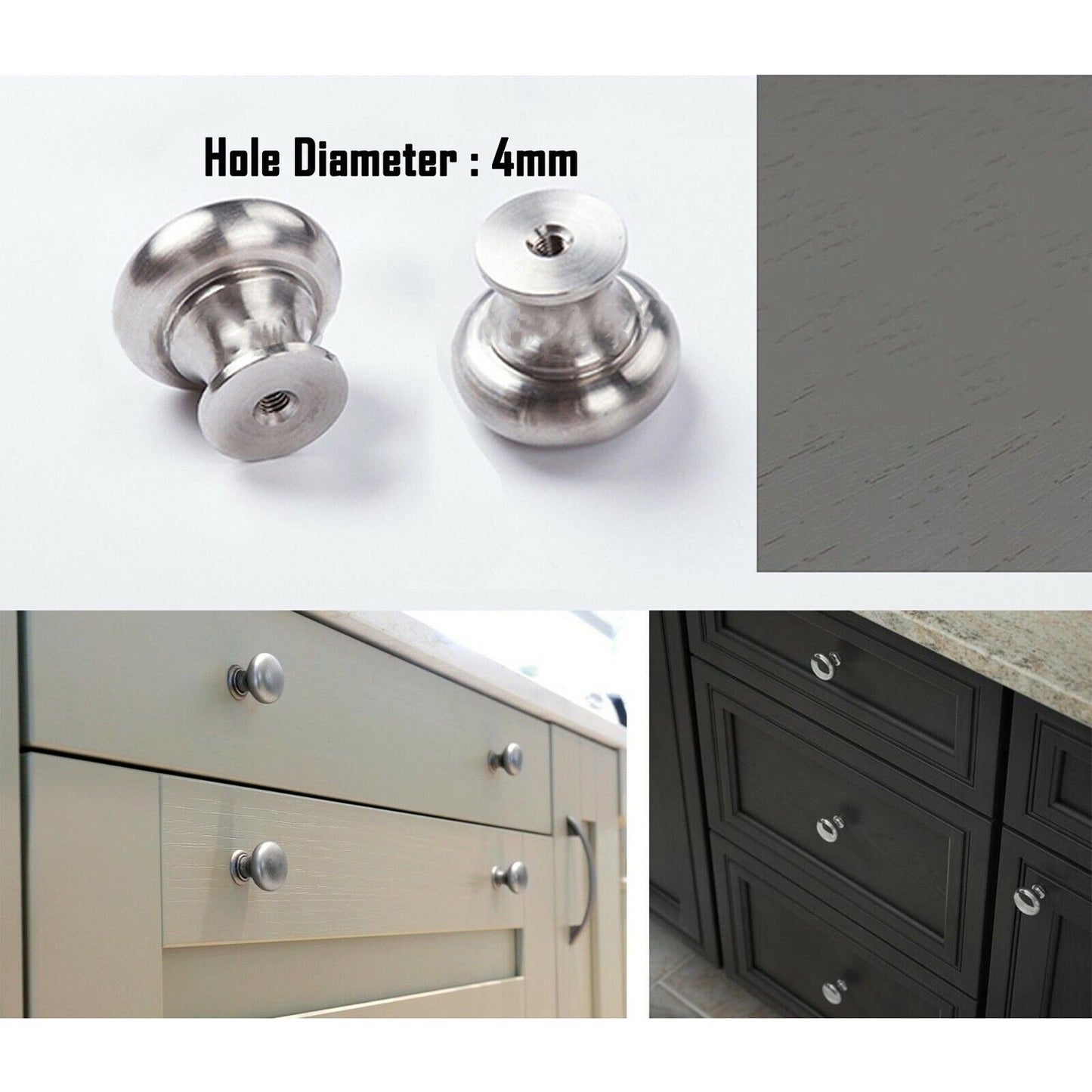 Brushed Knobs Cabinet Door Handles for Drawer Kitchen Cupboard