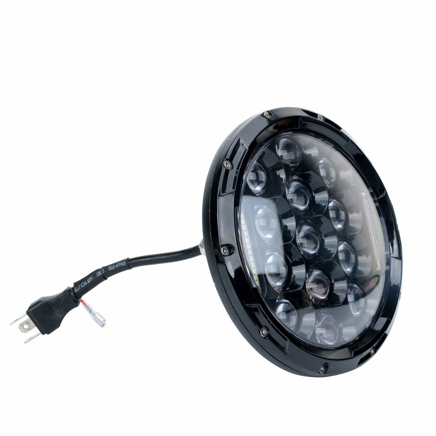7in Pair of Round LED Headlights with DRL for Patrol GQ