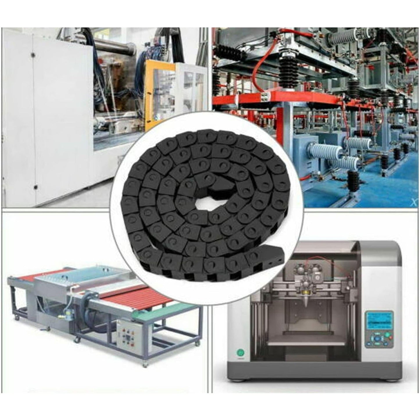 Plastic Cable Drag Chain for Protecting Wires in Machinery