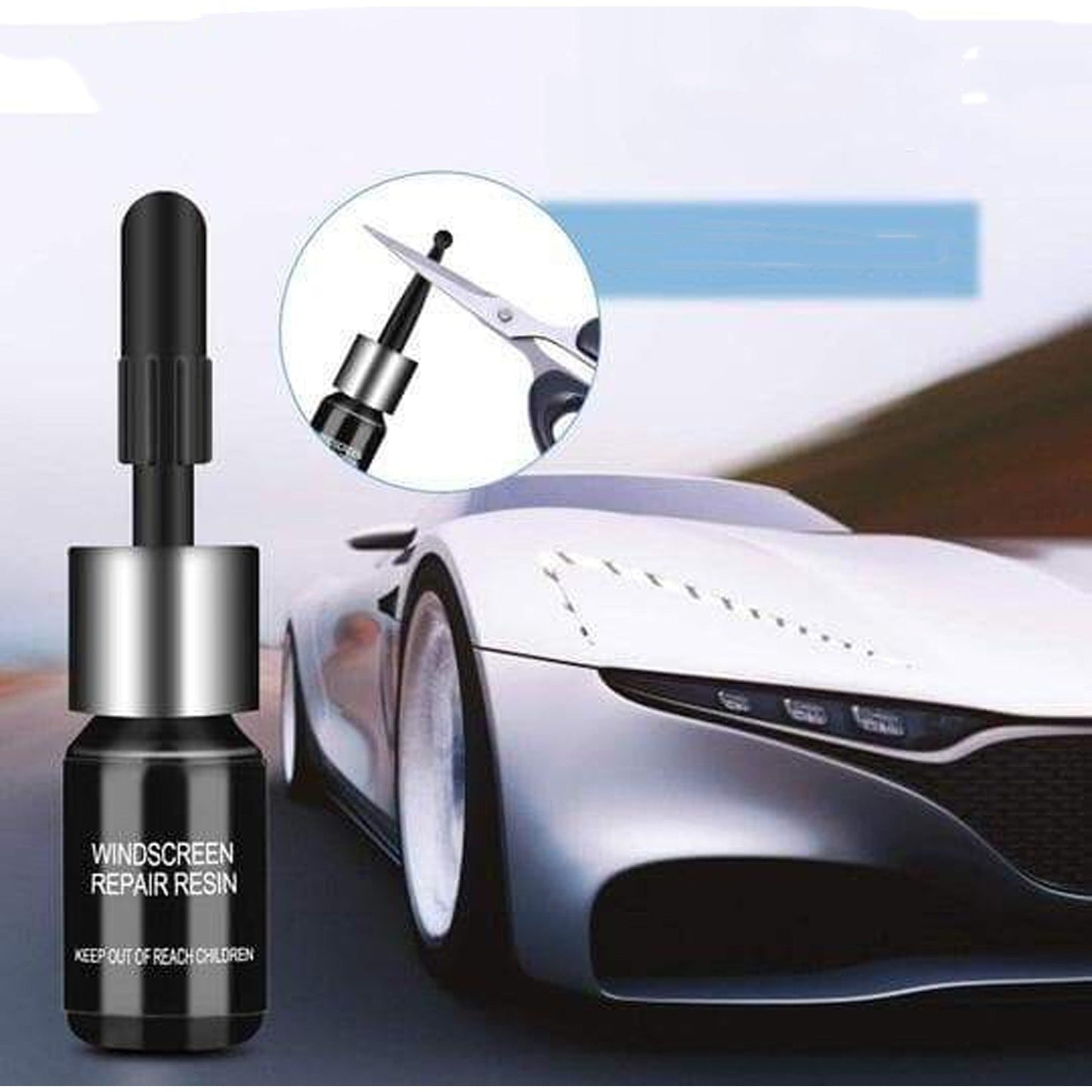 9pcs Car Windshield Repair Kit Glass Crack Filling Tool for Phone Screens