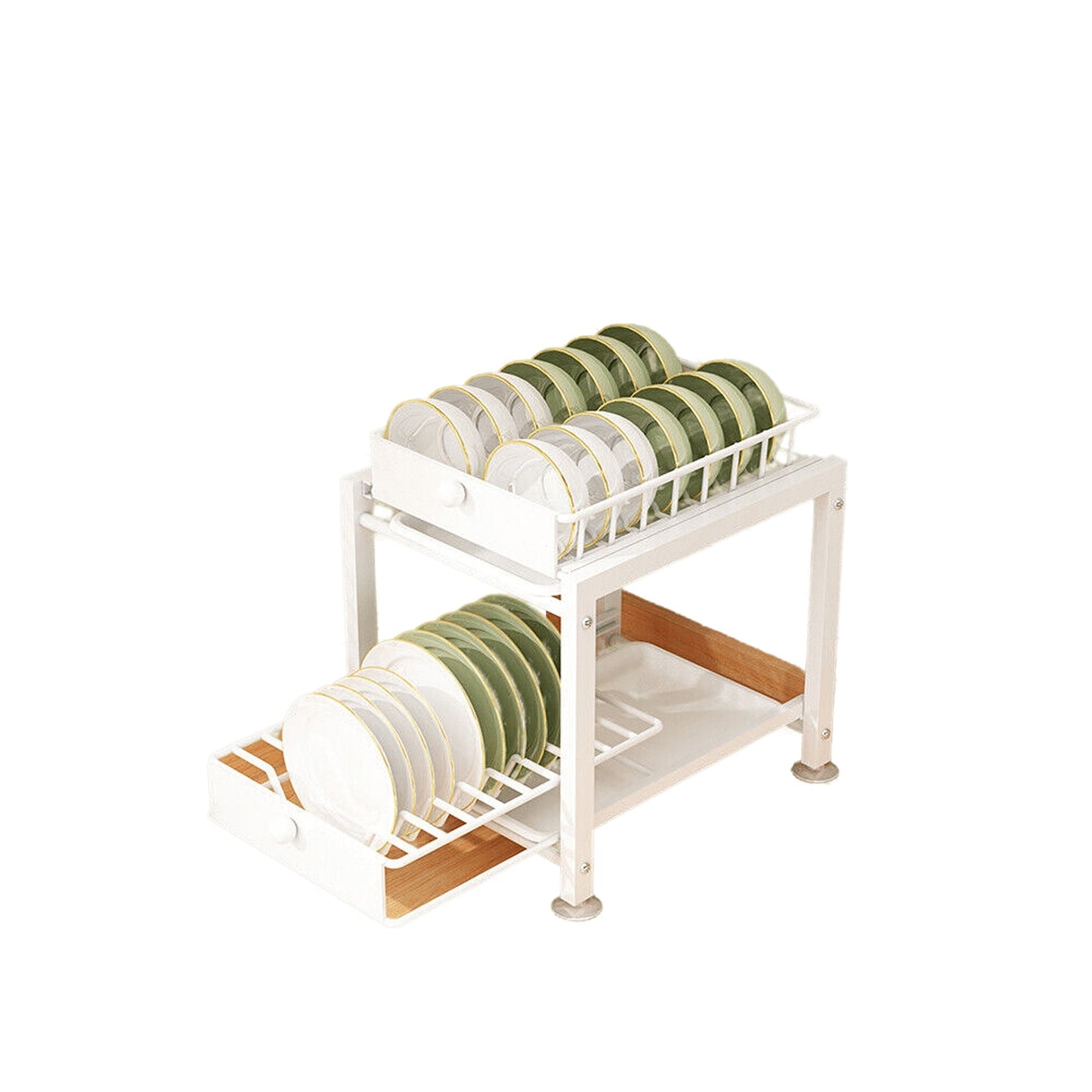 Stainless Steel 2 Tier Pantry and Kitchen Organizer