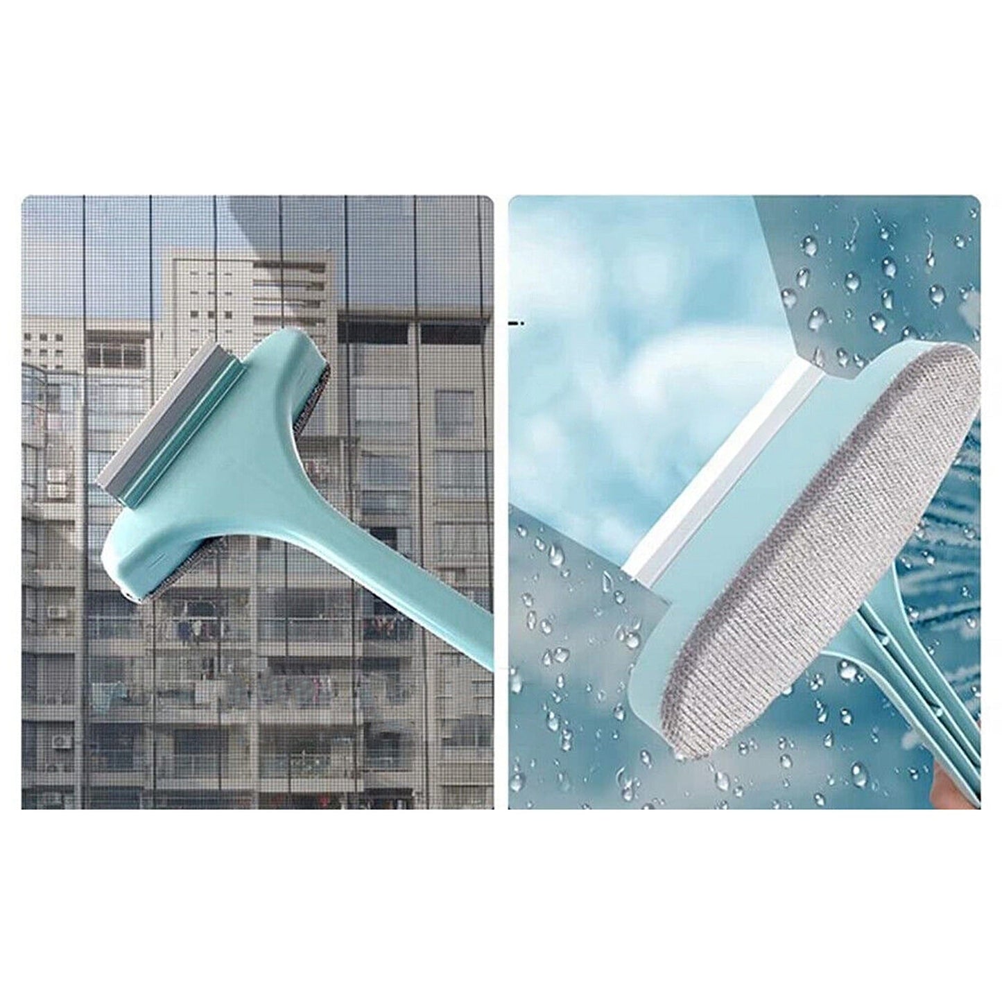 Innovative Double-Sided Glass Cleaning Brush Window Cleaner Tool