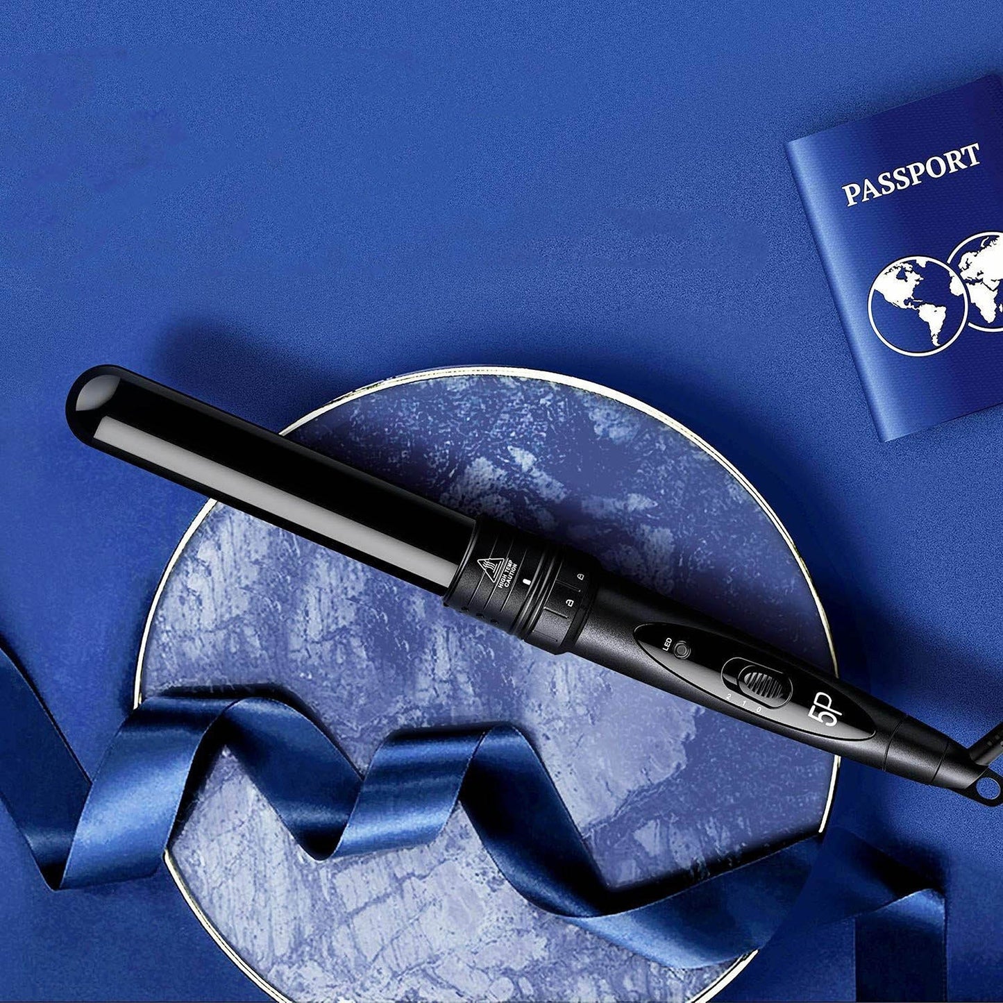 Ceramic Curling Iron Set 5-in-1 Interchangeable Wands for Styling