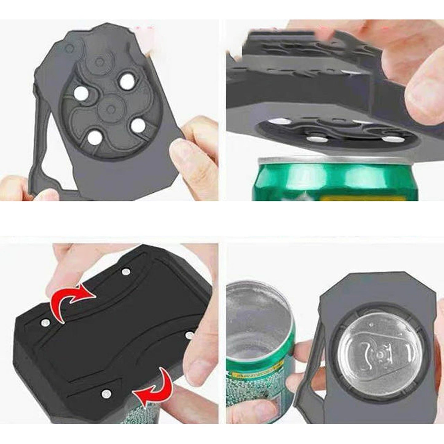 2 in 1 Manual Can and Bottle Opener Go Swing Topless Beer Opener