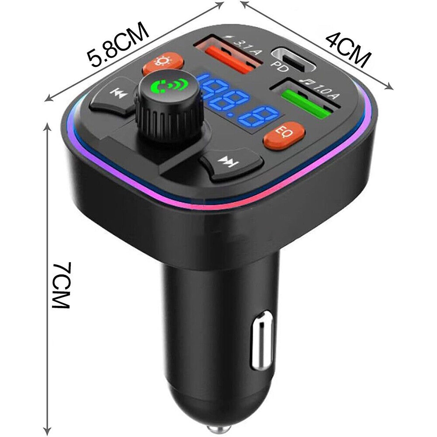 Car FM Transmitter Handsfree Kit MP3 Player Adapter Bluetooth Charger