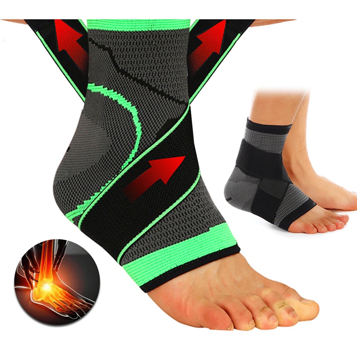 Adjustable Ankle Brace Support Compression Strap for Plantar Fasciitis