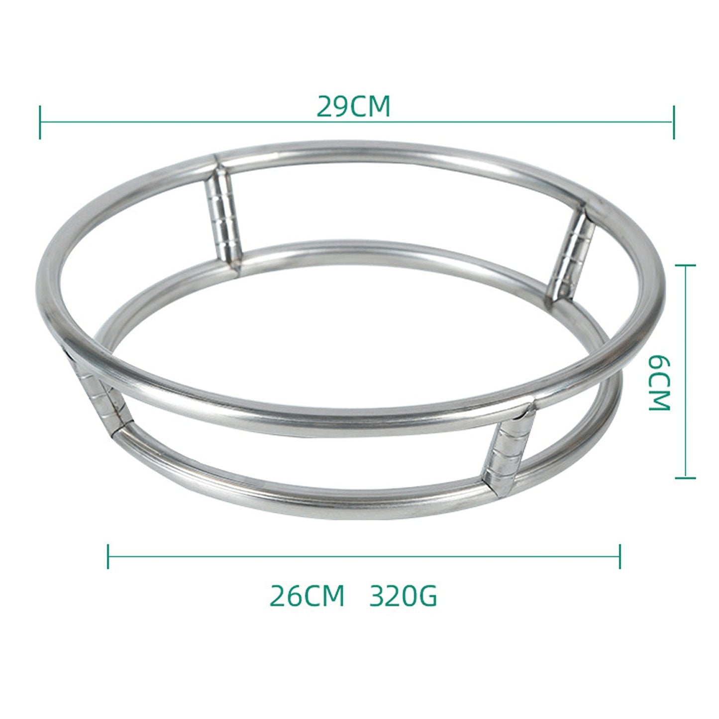 Cast Iron Wok Stand with Support Ring for Cooktops