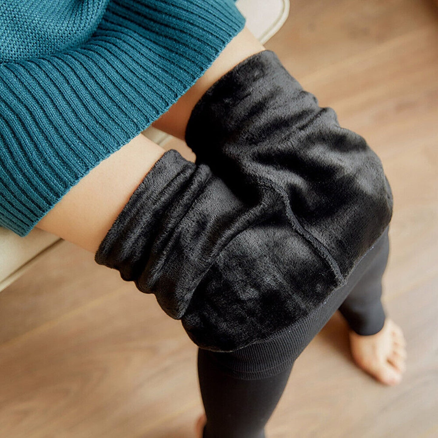 Stretch Fleece Fitness Pants for Women Winter Warm Leggings