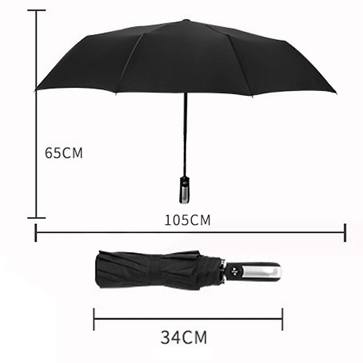 Compact Automatic Umbrella Windproof Auto Open Close Folding