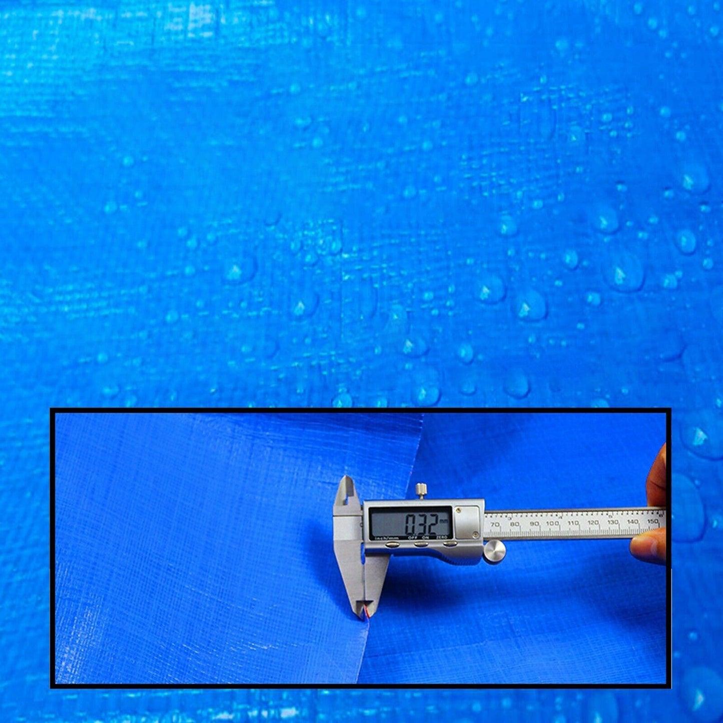 UV PE Blue Tarpaulin Tarp Waterproof Cover Sheet for Camping Truck