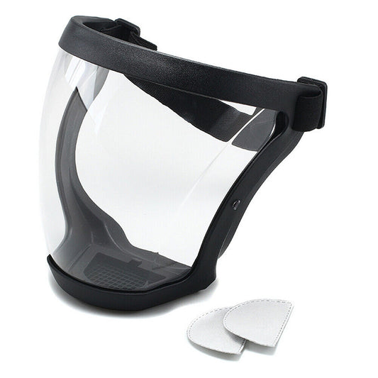 Transparent Full Face Safety Shield with Anti-Fog Protection