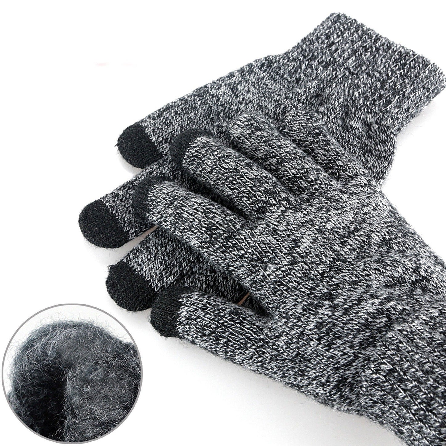 Soft Wool Winter Gloves with Touch Screen Capability Unisex