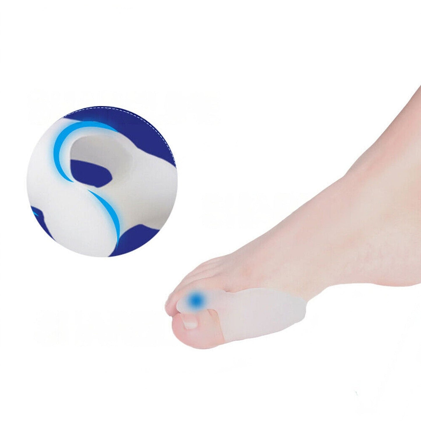 2pcs Hallux Valgus Bunion Corrector Silicone Gel Toe Separators