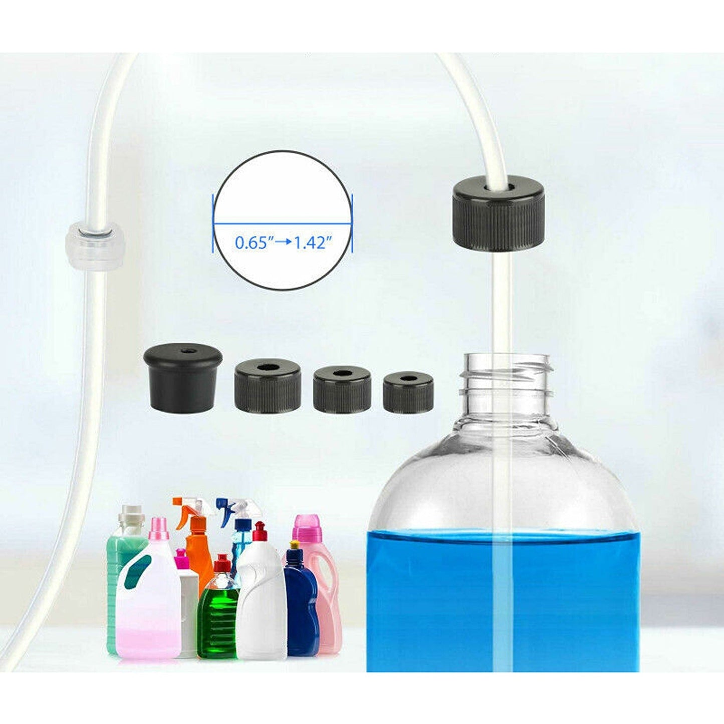 Kitchen Sink Soap Dispenser with Extension Tube Kit for Hand Pumps